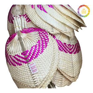 Folding Bamboo Hand Fan Portable Lightweight Durable Fan for Event <b>Wedding</b> Party Gift Decoration Custom Design Bulk Supply - Product Image 2