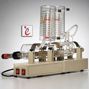 Unidad de Destilación de Agua Pura de Doble Etapa de Vidrio Borosilicato para Laboratorio, 4 Litros por Hora - Product Image 1