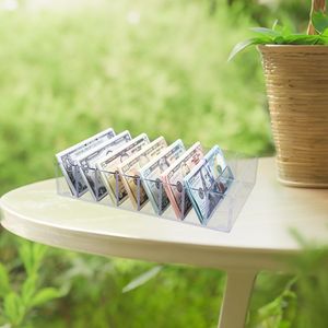 ถาด/กล่องใส่เงินอะคริลิคใส 8 ช่อง พร้อมช่องเก็บธนบัตรที่เข้าถึงง่าย สำหรับการจัดการเงินที่บ้านและที่ทำงาน - Product Image 4