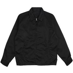 Veste de travailleur en toile surdimensionnée de haute qualité avec logo imprimé personnalisé veste à capuche pour travaux extérieurs d'hiver d'automne avec broderie à fermeture éclair - Product Image 1