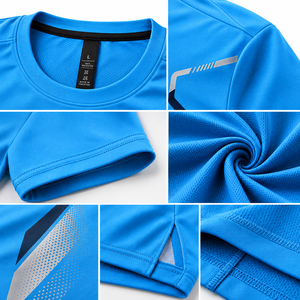 Custom Knitted Polyester Lightweight Sublimated T-Shirt <b>Men</b>’s Quick Dry Breathable Sports Training Jersey OEM Performance - Product Image 6