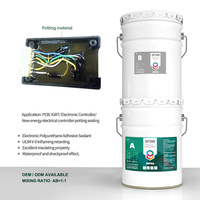 Gel de Potting en Polyuréthane Transparent Imperméable SEPNA UL94 V-2 Ignifuge pour Câbles de Capteurs et Lumières LED