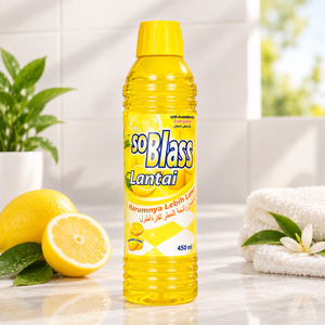 Nettoyant pour sols SoBlass, parfum citron, 450 ml, antibactérien avec aromathérapie - Product Image 1