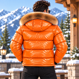 Chaqueta de Cuero con Capucha para Hombre, Transpirable, Informal, de Verano, Estilo Puffer, Giacca Pelle Uomo |   Chaqueta de Cuero |   Chaqueta de Cuero para Hombre |   Chaqueta de cuero - Product Image 5