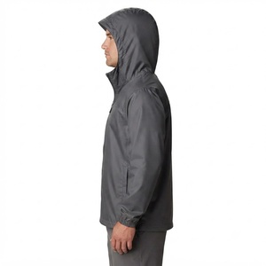 Men's Hooded Windproof Puffer <b>Jacket</b> Lightweight <b>Zip</b> <b>Up</b> Casual Outdoor Autumn Wear Solid Color Polyester Shell - Product Image 6