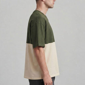 เสื้อยืดทรงบ็อกซี่ผ้าหนาน้ำหนักมากสำหรับผู้ชาย ผ้าฝ้ายเนื้อหนา ทรงหลวม สไตล์สตรีทแวร์ เหมาะสำหรับแฟชั่นลำลองและขายส่ง - Product Image 3