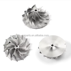 Turbocompresseur série <span class=keywords><strong>G</strong></span> Billet forgé Roue de compresseur Billet 53x76mm 7 + 7 Rotation avant <span class=keywords><strong>5</strong></span> axes Machine CNC 230-GT120 - Product Image 4