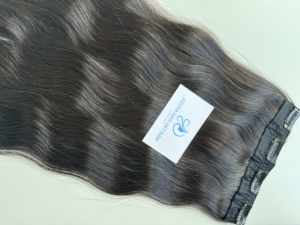 Vente en gros de cheveux vietnamiens lâches ondulés 100% bruts non transformés doux cheveux humains naturels pré-collés à clipser - Product Image 2