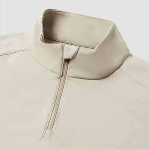 เสื้อเชิ้ตแขนยาวผู้ชายแบบแห้งเร็ว คอซิป ¼ ซิป ผ้าฟลีซ กันน้ำ สำหรับเล่นกีฬา ป้องกันแสงแดด น้ำหนักเบา เหมาะสำหรับฤดูใบไม้ร่วง - Product Image 6