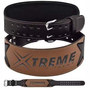 Cinturón de Levantamiento de Pesas de Cuero de Vaca de Alta Resistencia de 4 Pulgadas con Hebilla de Doble Punta, Protección Profesional, Etiqueta Privada Personalizable - Product Image 2