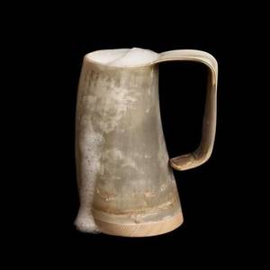 Taza rústica para beber hecha de cuerno de búfalo - Product Image 5