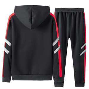 Conjunto Deportivo Masculino de Alta Calidad al por Mayor, Chaqueta de Manga Larga y Pantalones Deportivos, Ropa Deportiva para Otoño con Sudadera con Capucha - Product Image 1