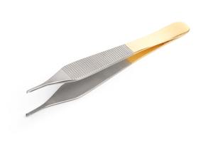 Pinzas de disección TC Micro Adson de acero inoxidable alemán de 12 cm / 4.7 pulgadas con 1x2 dientes Mahersi - Product Image 4