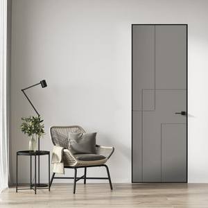 Puerta Interior de Madera de Diseño Minimalista Contemporáneo, Diseño Liso Premium de 900 × 2000 mm, Puertas de Entrada de Empuje y Tracción para Casa y Hotel - Product Image 2