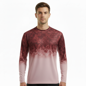 Camiseta de manga larga para hombre, de secado rápido, transpirable, resistente a los rayos UV UPF50+, para actividades al aire libre como senderismo, montañismo y pesca. - Product Image 4