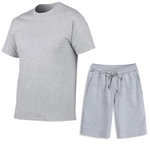 Conjunto Deportivo Personalizado, Pantalón Corto y Camiseta, Mangas Cortas Blancas, Traje Deportivo para Hombre / Traje para Correr / Traje Deportivo - Product Image 2