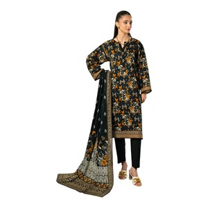 Ensemble Kurta traditionnel en coton pour femmes, imprimé floral, longueur cheville, avec dupatta, coupe ample, tenue décontractée, style Inde Pakistan, automne - Product Image 1