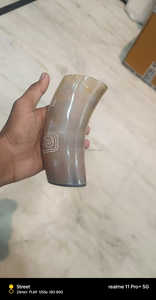 Meilleure qualité de tasse/verre de corne à boire Viking sculptée à la main aux prix les plus bas - Product Image 3