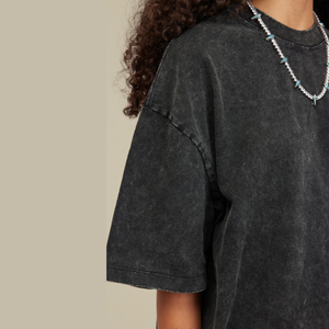 T-shirt Homme Streetwear Oversize Vintage en Coton 100% 230g, Délavé à l'Acide, Personnalisable avec Logo, Haute Qualité, Fabriqué au Bangladesh - Product Image 5