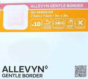Apósito de espuma de silicona suave Allevyn con borde delicado y almohadilla absorbente suave 7.5x7.5cm / 10x10cm / 12.5x12.5cm - Product Image 2