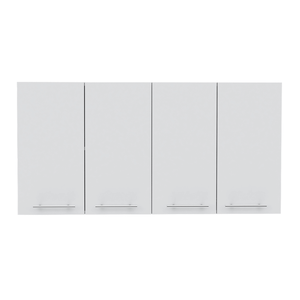 Oceana 120 Mobili da Cucina Bianchi, Unità a Parete a Quattro Ante con Due Ripiani - Product Image 2