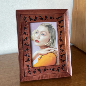 Traditional Handmade Solid <b>Wood</b> <b>Photo</b> Frame Vintage Tabletop Display for Home Office Living Room Timeless Rustic Decor Premium - Product Image 2