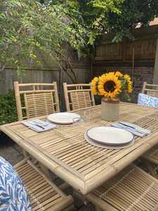 Wholesale Bamboo <b>Dining</b> <b>Table</b> Natural Outdoor Indoor <b>Folding</b> <b>Table</b> for Garden Patio Restaurant Furniture OEM ODM Made in Vietnam - Product Image 4