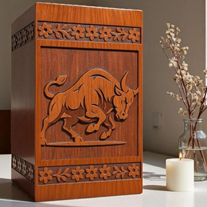 Urne funéraire en bois et résine gravée sur mesure : Urne commémorative pour animaux de compagnie/humains, souvenir commémoratif par AYAANS - Product Image 6