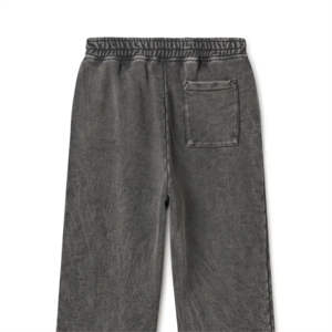 Pantalones de chándal de pana para hombre, personalizados, con corte acampanado, diseño recto, bordados, con cordón en la cintura - Product Image 1