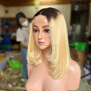 Perruque en cheveux humains vietnamiens de qualité supérieure, cheveux bruts, perruques Lace Front lisses, densité 200 %, sans nœuds, style libre - Product Image 1