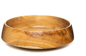 Saladier en bois Négociable Bas prix meilleur prix qualité supérieure Plat Large Hachi Bol de Service - Product Image 2