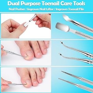 Kit d'outils de podologie en acier inoxydable de haute qualité pour ongles incarnés, outil pour ongles incarnés pour les ongles épais, coupe-ongles pour les ongles des pieds - Product Image 4