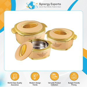 Wide Product Range Highest Selling <b>Microwavable</b> Casseroles (<b>Set</b> of 3) with Lids - Perfect for Household and Restaurant Use - Product Image 2