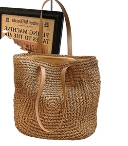 Sac fourre-tout magique fait main, sac à bandoulière en paille tressée pour femme, sacs de plage en crochet macramé, directement du fournisseur indien - Product Image 2