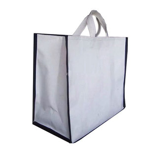 Custom Logo Printed Recyclable Women's Tote <b>Handbag</b> Recyclable Plain Cotton Canvas Shopping Bag Geometric Reusable Eco Friendly - Product Image 3