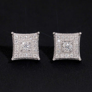 Pendientes de Moissanita con Corte Cojín, Brillo Brillante, Joyería Fina de Lujo, Regalo Elegante para Mujer - Product Image 6