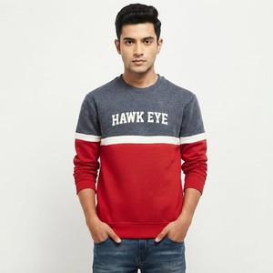 HAWK EYE SPORTS Sweat à capuche décontracté pour homme Nouvelle mode 350g Coupe droite épaules tombantes Col montant Motif imprimé Automne - Product Image 1
