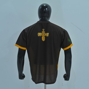 Camiseta de Manga Corta con Cuello Redondo para Hombre Centaur, Amarillo y Negro, Corte Regular, Transpirable, Estilo Deportivo Informal, con Logotipo Estampado - Product Image 6
