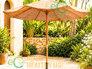 Sombrilla de Patio Impermeable Eco2go Vietnam, Diseño Tropical, Muebles Ecológicos para Jardín, Almacén, Sala de Estar - Product Image 5