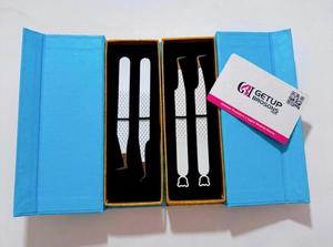 แหนบดัดขนตา GETUP BROSONS IMPEX Curve/90/Boot สีนู้ด/ขาว ปลายไฟเบอร์สีเงิน/ทอง ใช้งานได้ลื่น แม่นยำ ทนทาน ผลิตจากสแตนเลส - Product Image 2