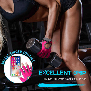 Gants de sport personnalisés pour la musculation, le cyclisme et la remise en forme, demi-gants antidérapants et imperméables pour femmes, à bas prix - Product Image 3