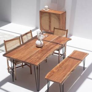 Buffet et armoire de rangement Vandana Falcon Prime en rotin et bois d'acacia pour un rangement moderne à la maison - Product Image 4