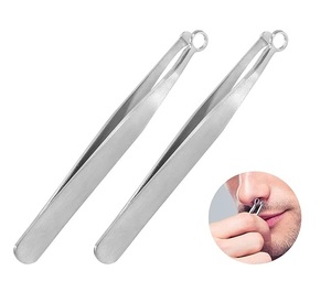Nose Hair Trimming Tweezer Stainless Steel Pointed Tip Eyebrow Tweezers Reusable <b>Precision</b> <b>Tools</b> Portable Grooming <b>Tool</b> - Product Image 4