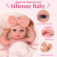 Poupées réalistes en silicone de 12 pouces Babeside, poupées bébés filles réalistes, fabricant et fournisseur en gros