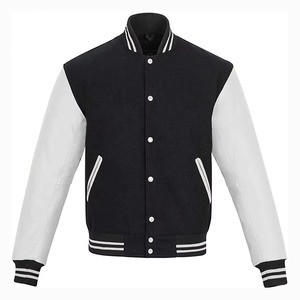 High Quality Varsity <b>Jacket</b> Men and Women Vinyl and Embroidery <b>Leather</b> Sleeves Custom Baseball Letterman Varsity <b>Jacket</b> - Product Image 6