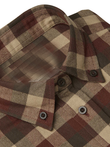 Chemise en flanelle pour homme, tissu doux et confortable, à carreaux chauds, décontractée, à manches longues, idéale pour les activités de plein air, le camping, les voyages, le travail, de qualité supérieure - Product Image 6