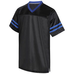 Camiseta de Fútbol Bordada Personalizada, Uniforme de Fútbol Americano, Malla de Poliéster, Fabricación OEM/ODM, Uniforme de Equipo al por Mayor - Product Image 1