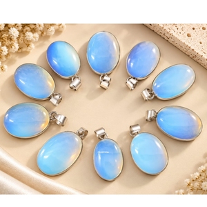 Pendentifs en Agate Œil de Tigre Naturelle, Pierres Précieuses en Cristal, Écologiques, Faits à la Main, Plaqué Argent, Irréguliers, Semi-Précieux, Gujarat - Product Image 4