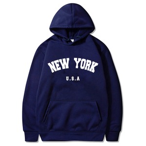 <b>Pink</b> Hooded <b>Sweatshirt</b> Solid Color Fleece Casual Long Sleeve Adults Autumn Wear - Product Image 6