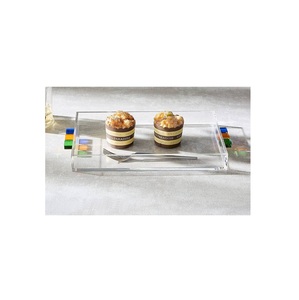 Best Manufacturer Handmade Eco-Friendly Waterproof <b>Square</b> Acrylic Serving Tray Traditional Design Multi-Functional <b>Kitchen</b> Home - Product Image 6